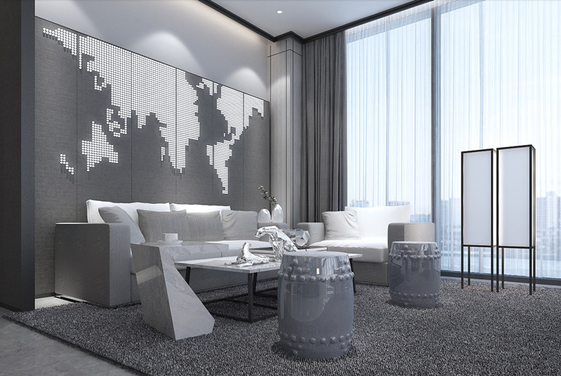 極簡禪意總經(jīng)理辦公室設(shè)計效果-第2張圖片-上海古都建筑設(shè)計集團