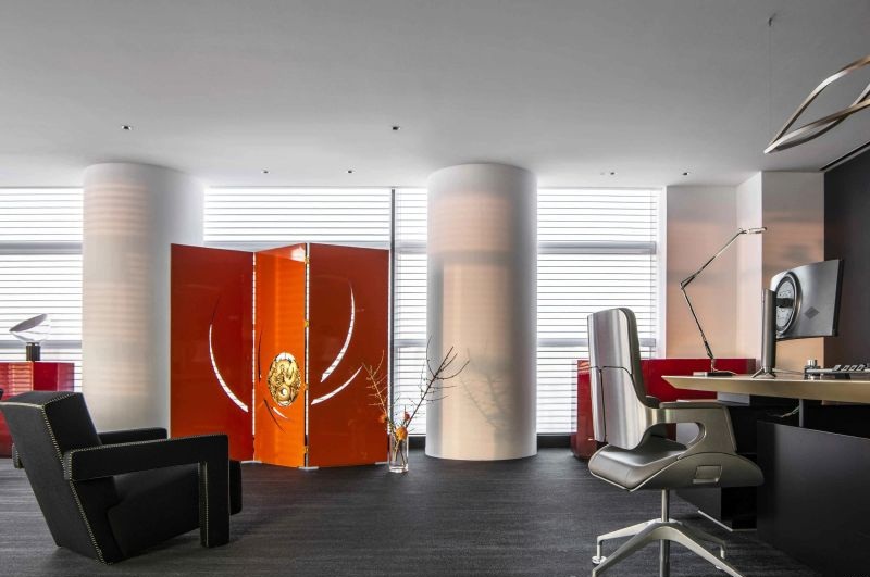 330平投資公司辦公室裝潢設(shè)計效果-第3張圖片-上海古都建筑設(shè)計集團(tuán)