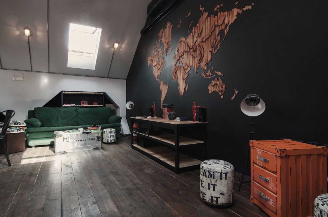 浦東新區(qū)120平工業(yè)風咖啡廳裝修設(shè)計-第6張圖片-上海古都建筑設(shè)計集團