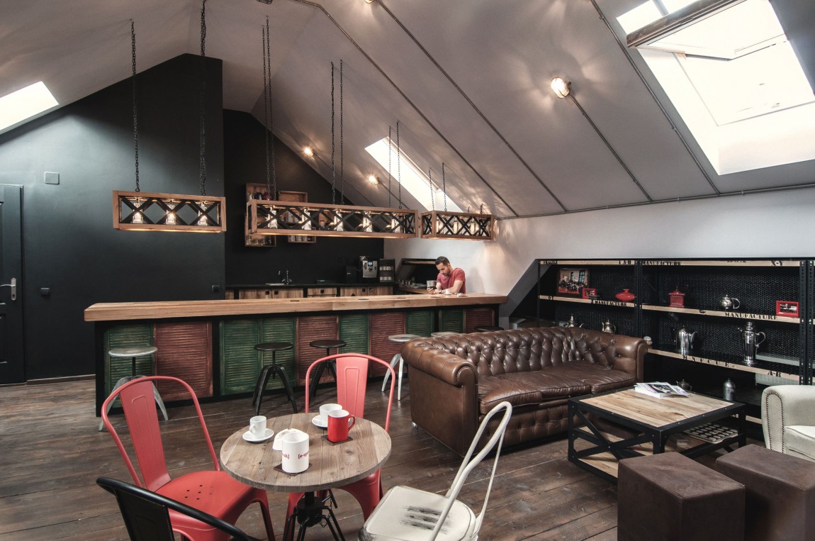 浦東新區(qū)120平工業(yè)風咖啡廳裝修設(shè)計-第9張圖片-上海古都建筑設(shè)計集團