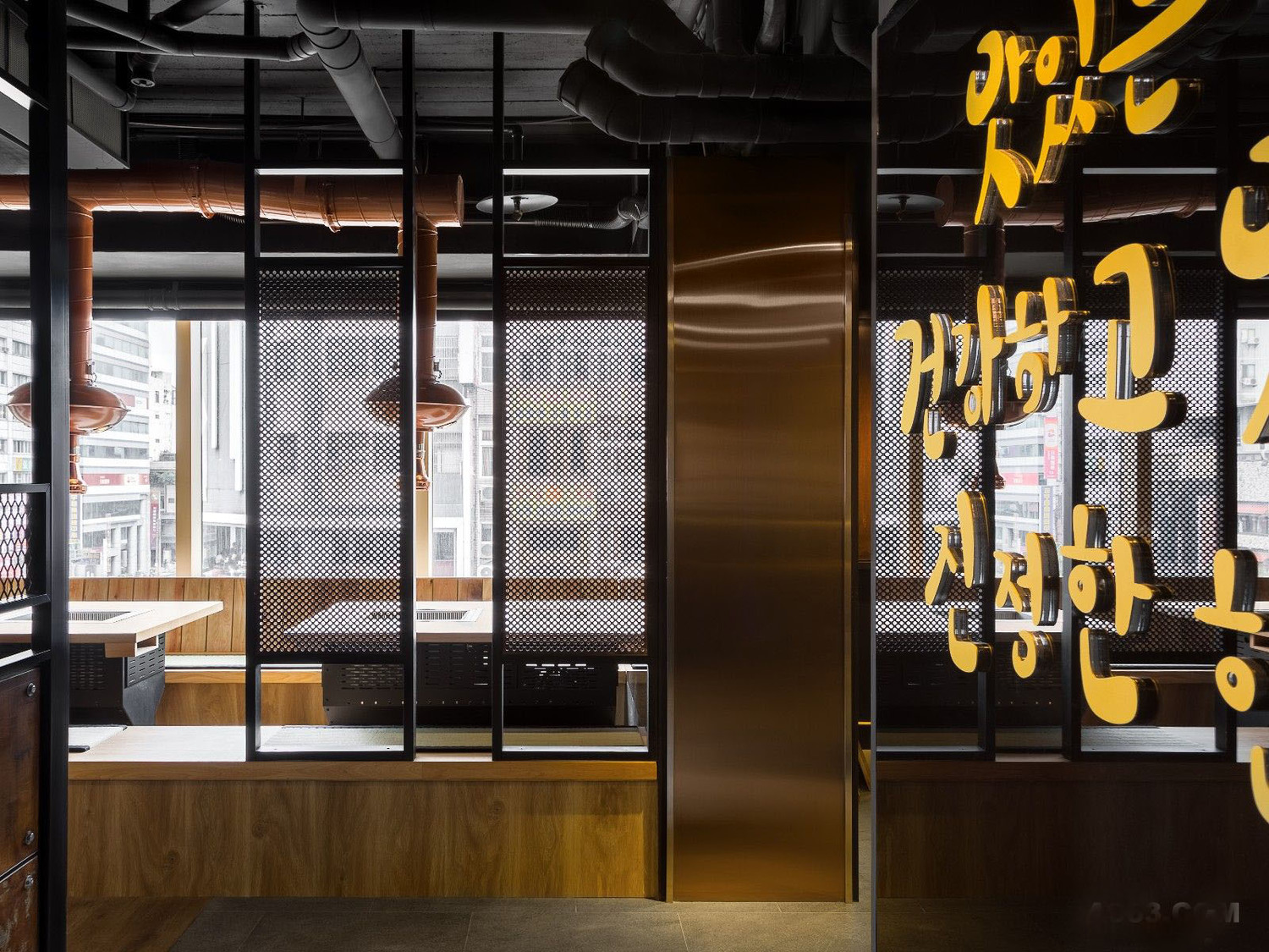 青浦區(qū)韓式烤肉辦公室裝修設計-第2張圖片-上海古都建筑設計集團