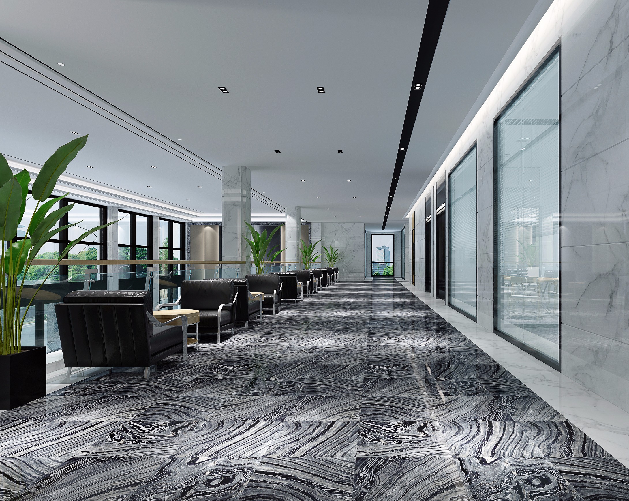 簡潔高檔辦公室裝修設(shè)計-第3張圖片-上海古都建筑設(shè)計集團(tuán)