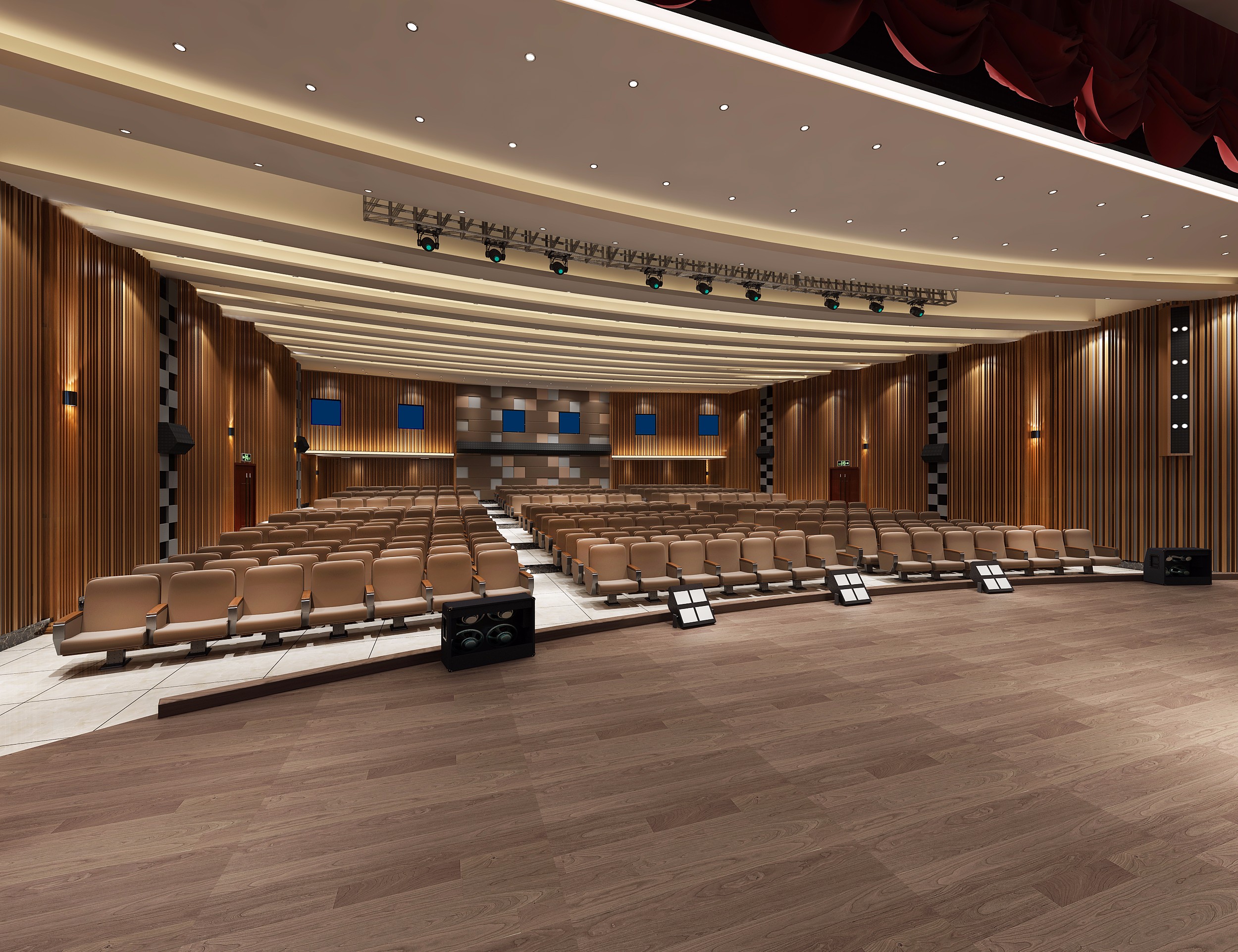 200平大型報告廳裝修設(shè)計-第5張圖片-上海古都建筑設(shè)計集團