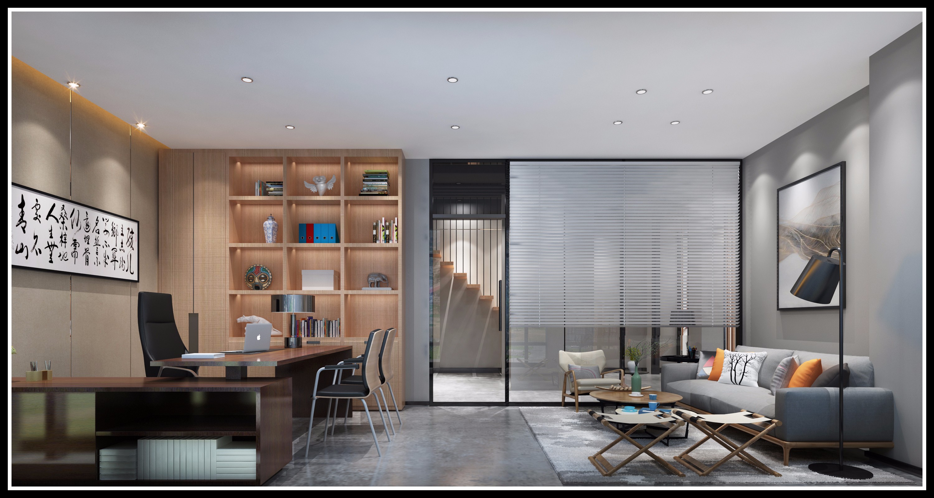 浦東新區(qū)奢華工業(yè)風(fēng)辦公室裝修設(shè)計-第8張圖片-上海古都建筑設(shè)計集團(tuán)