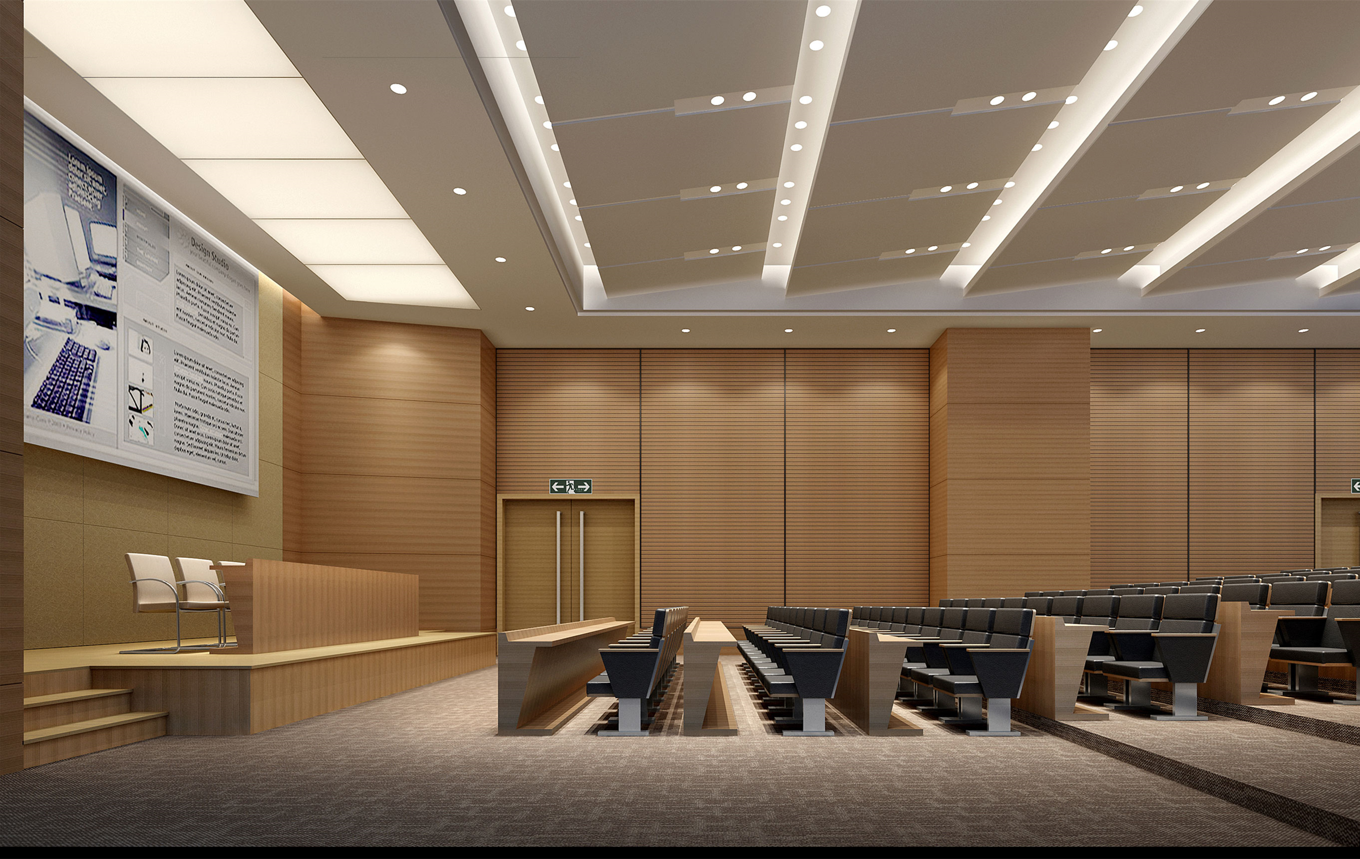 寬曠會議室裝修設(shè)計-第5張圖片-上海古都建筑設(shè)計集團(tuán)