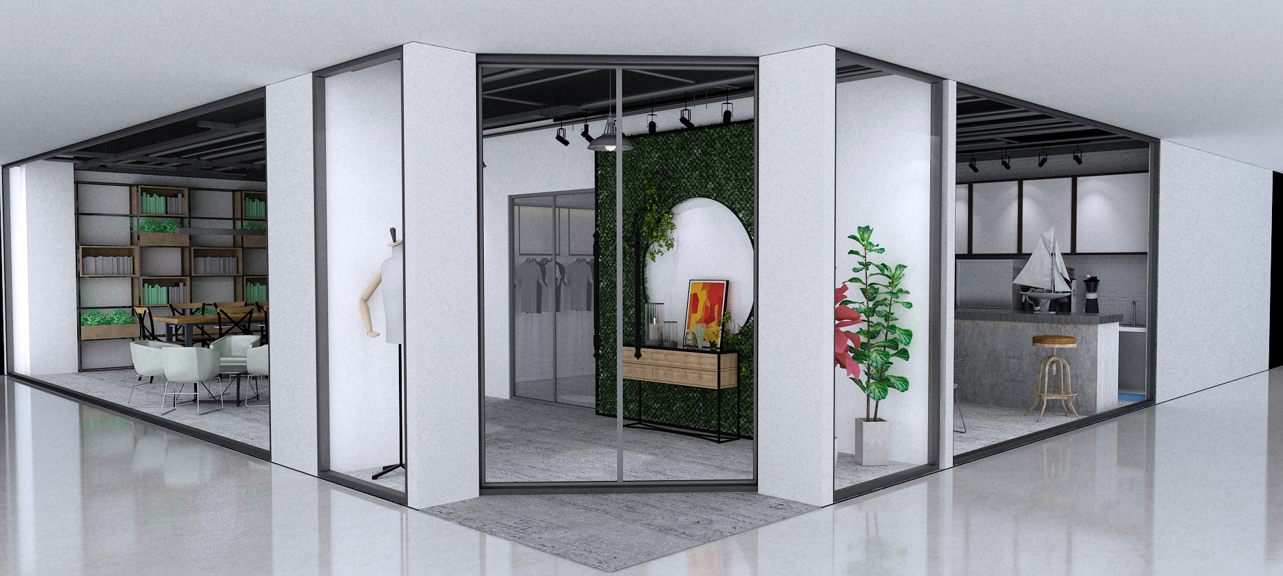 工業(yè)風(fēng)服裝店裝修設(shè)計(jì)-第1張圖片-上海古都建筑設(shè)計(jì)集團(tuán)