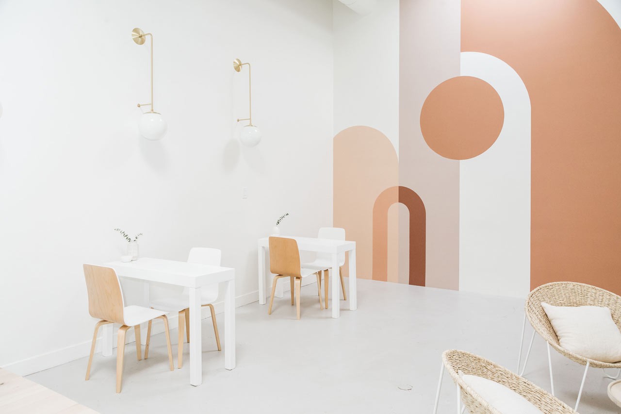 時尚簡約風(fēng)格美甲店裝修設(shè)計-第5張圖片-上海古都建筑設(shè)計集團(tuán)