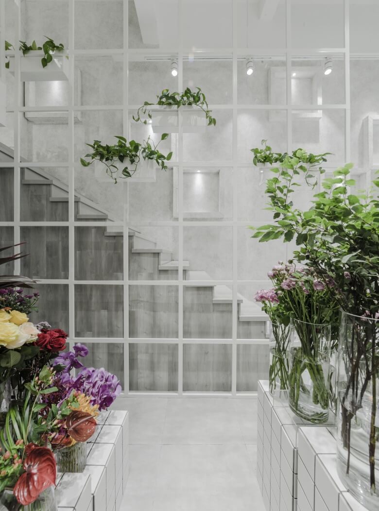 清新簡約花藝店裝修設(shè)計(jì)-第3張圖片-上海古都建筑設(shè)計(jì)集團(tuán)