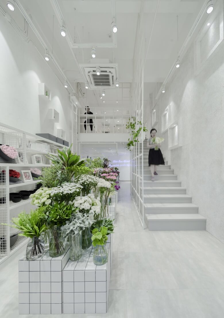 清新簡約花藝店裝修設(shè)計(jì)-第2張圖片-上海古都建筑設(shè)計(jì)集團(tuán)